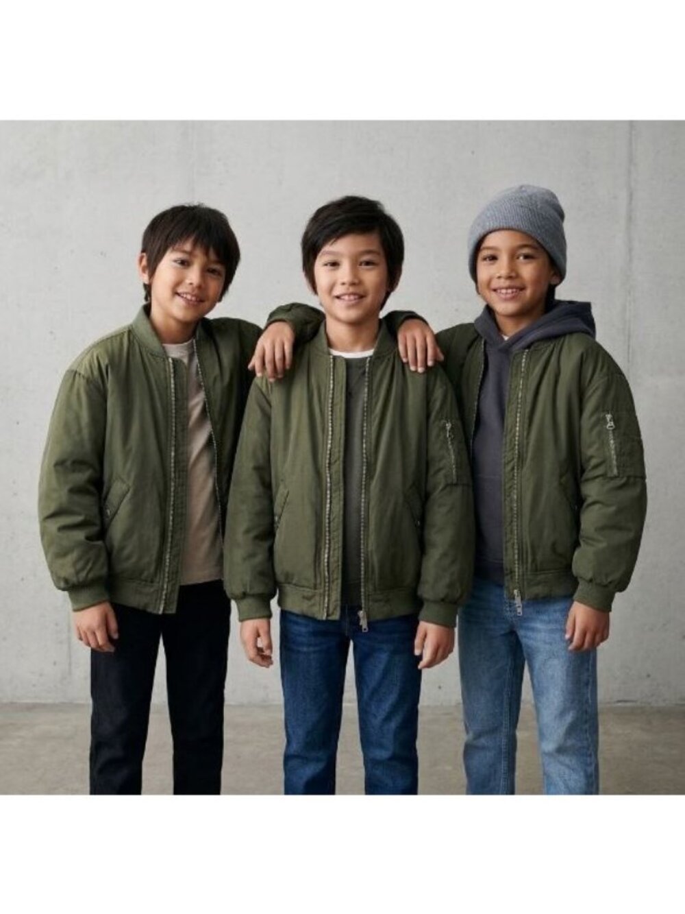 Zara Kids Bomber Jacket Size 8 9 Years Olive Green MA-1 Flight Orange Lining